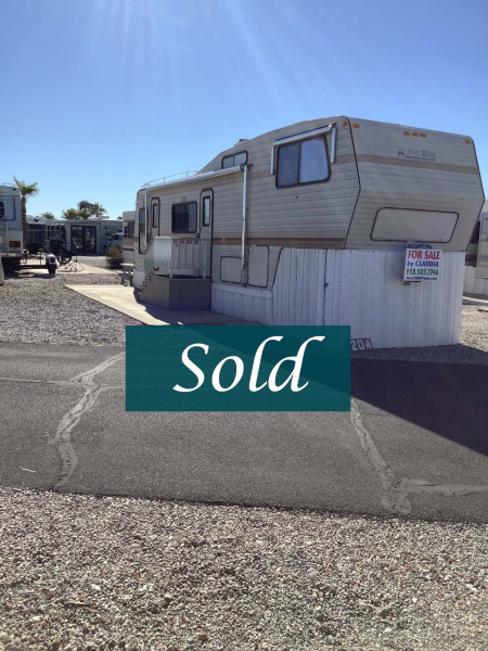 1 Bedroom Bedrooms, ,1 BathroomBathrooms,Gila Mountain RV Resort,Sold,1217